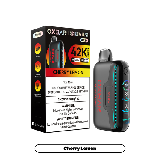 Rocky Vapor Oxbar G42K - Cherry Lemon (4pc/Carton) [Federal]