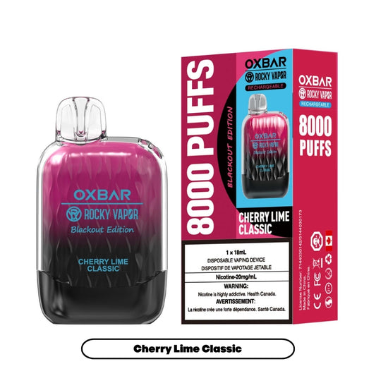 Rocky Vapor Oxbar G-8000 - Cherry Lime Classic (5pc/Carton) [Federal]