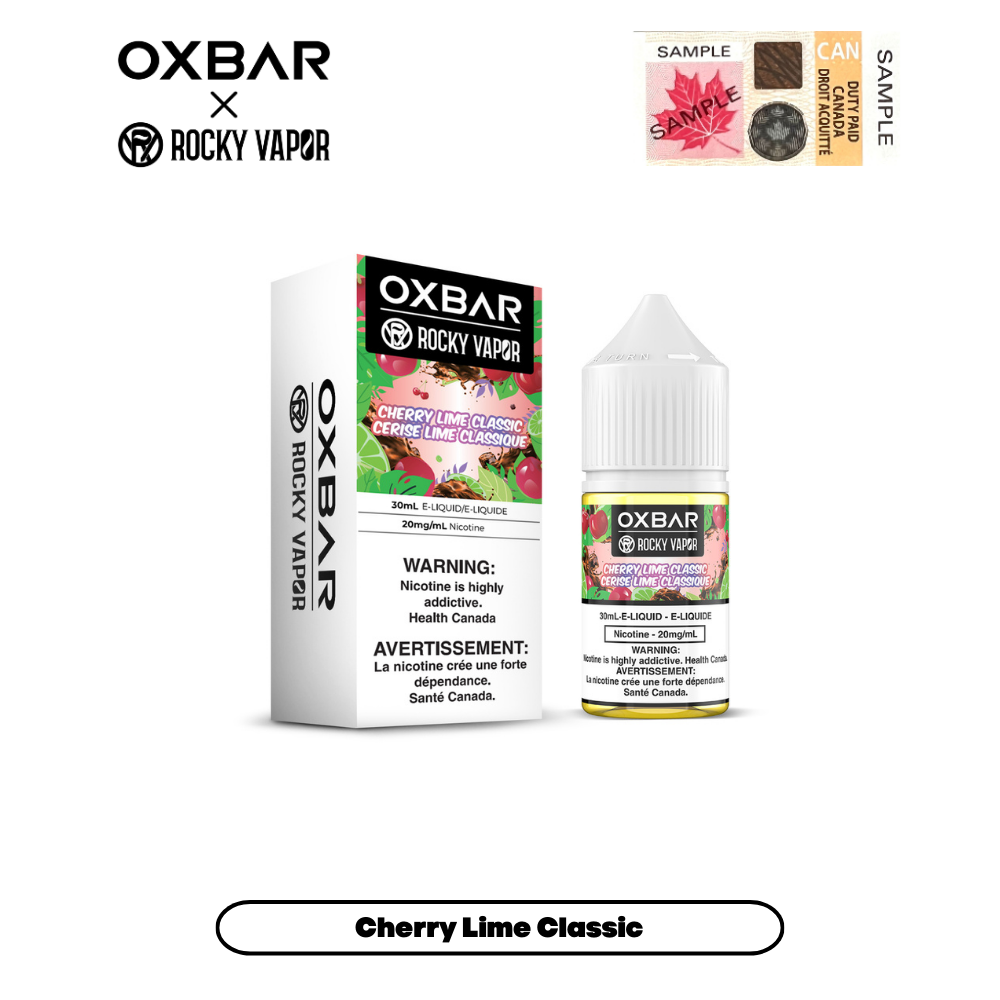 Rocky Vapor Oxbar E-liquids - Cherry Lime Classic