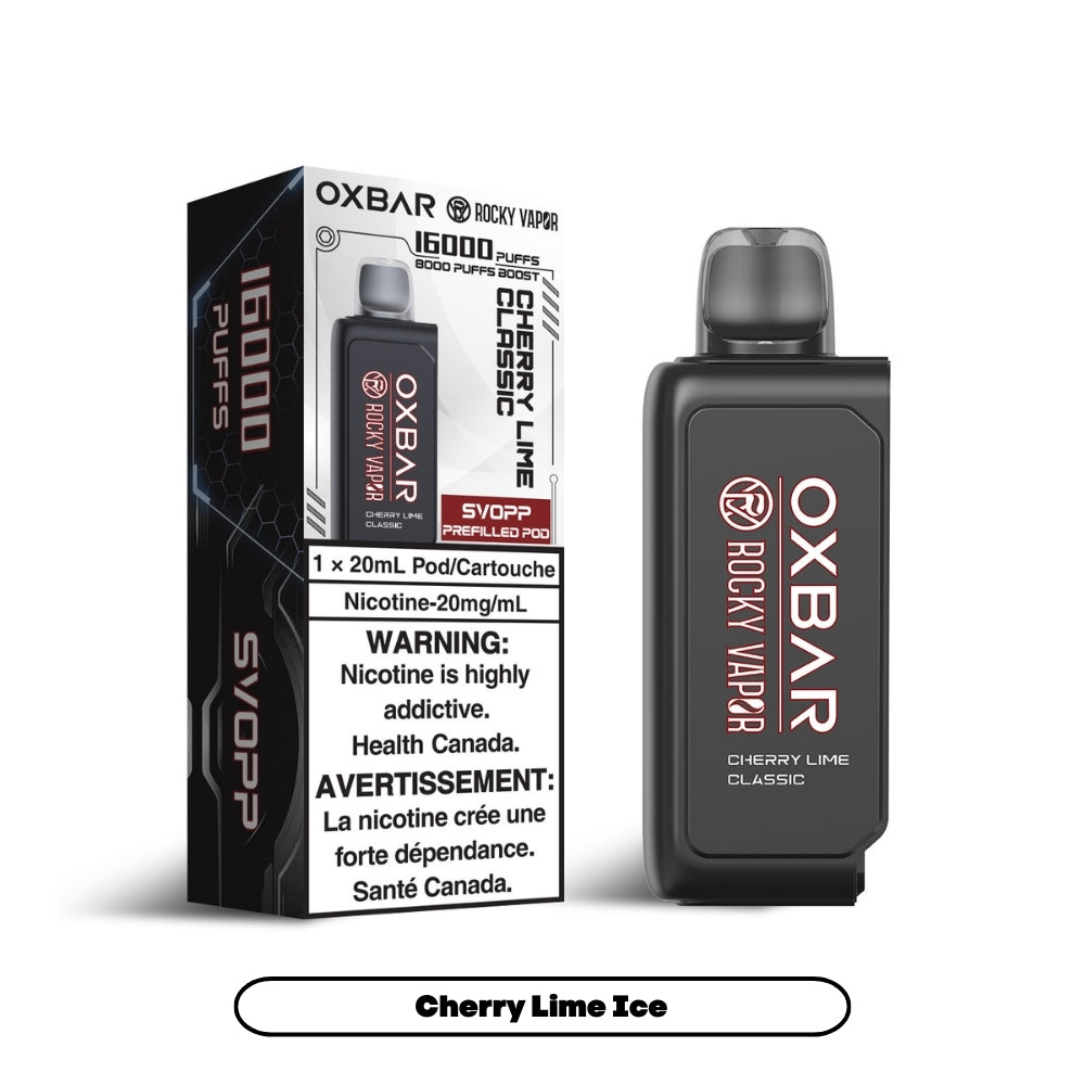 Svopp Rocky Vapor Oxbar [Prefilled Pods] - Cherry Lime Classic (6pc/Carton) [Federal]