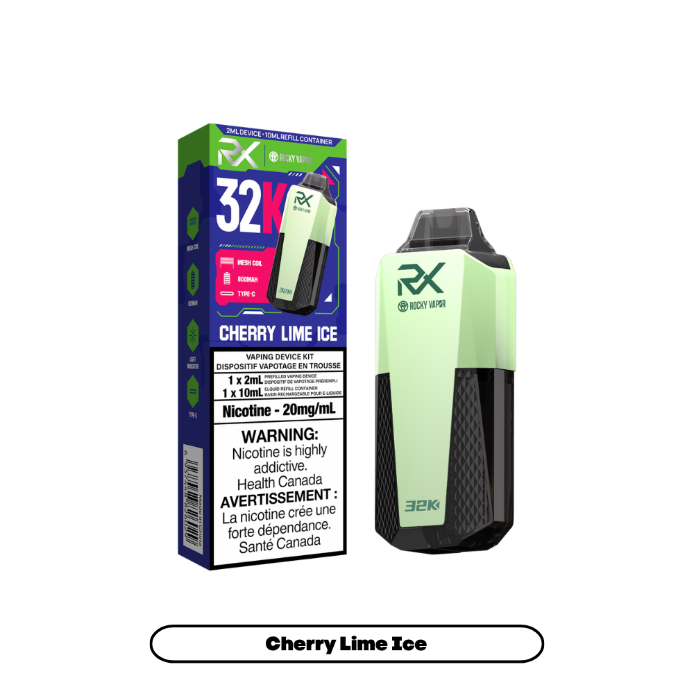 Rocky Vapor RX (2+10mL) 32K - Cherry Lime Ice (5pc/Carton) [Federal]