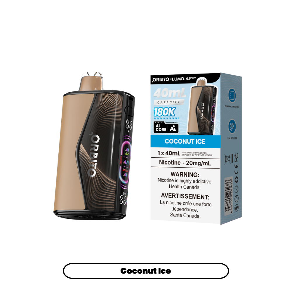 Orbito Lumo AI Pro+ 180K (20mg) - Coconut lce (4pc/Carton) [Alberta]