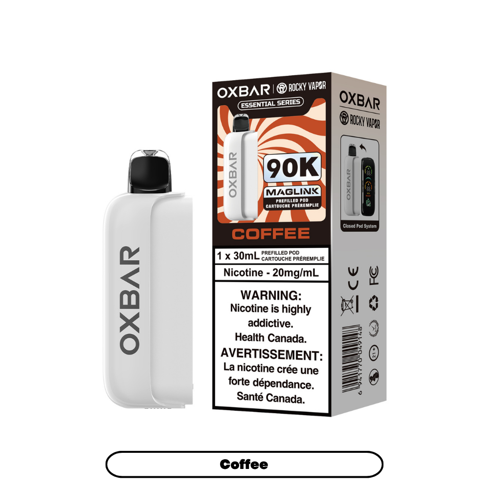Rocky Vapor Oxbar Maglink - Essential Series - Coffee (4pc/Carton) [Alberta] {Prefilled Pods}