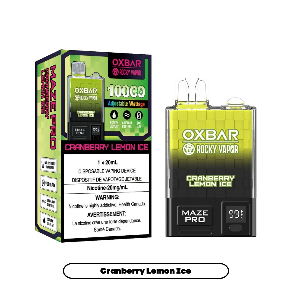 Rocky Vapor Oxbar Maze Pro - Cranberry Lemon Ice (5pc/Carton) [Federal]