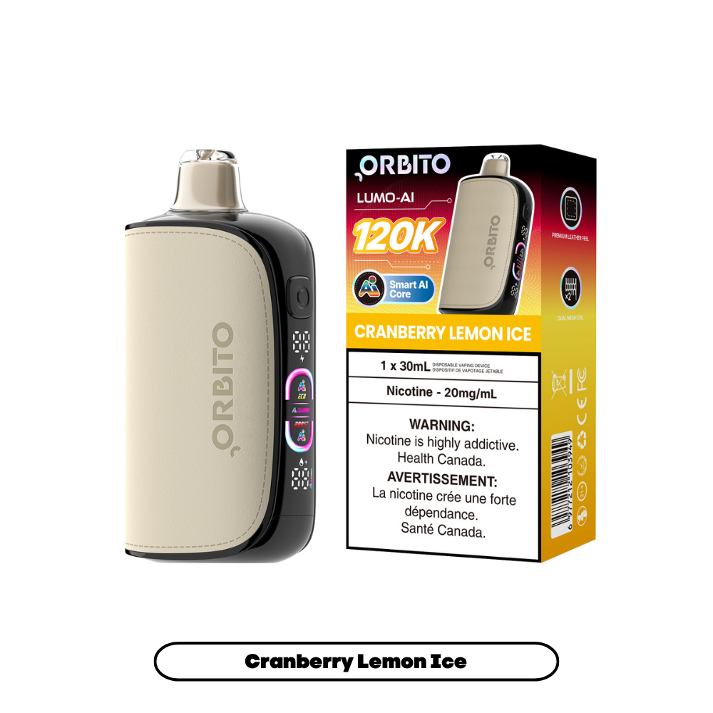 Orbito Lumo AI 120K (20mg) - Cranberry Lemon Ice (4pc/Carton) [Alberta]