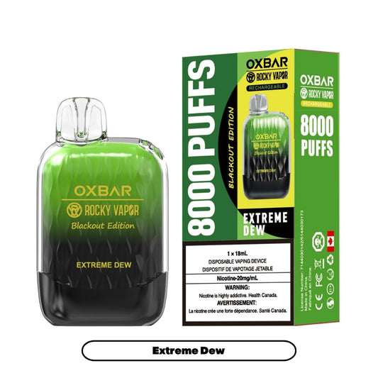 Rocky Vapor Oxbar G-8000 - Extreme Dew (5pc/Carton) [Federal]