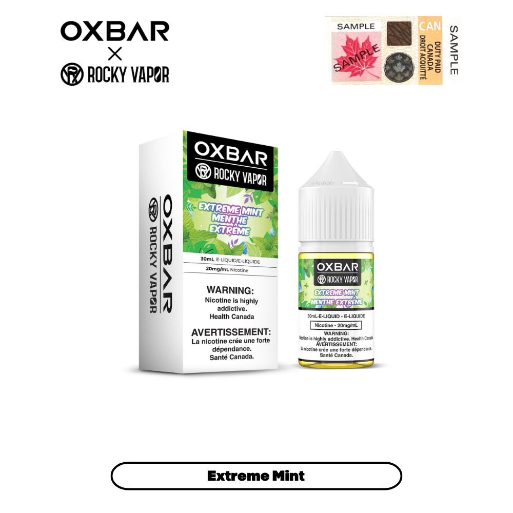 Rocky Vapor Oxbar E-liquids - Extreme Mint