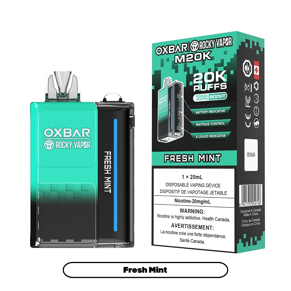 Rocky Vapor Oxbar M20K - Fresh Mint (5pc/Carton) [Federal]