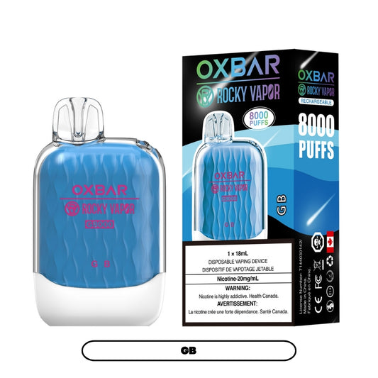 Rocky Vapor Oxbar G-8000 - GB (5pc/Carton) [Federal]