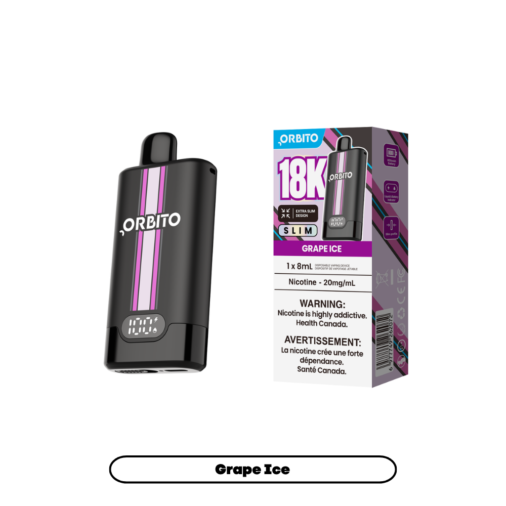 Orbito Slim 18K - Grape Ice (4pc/Carton) [Manitoba]