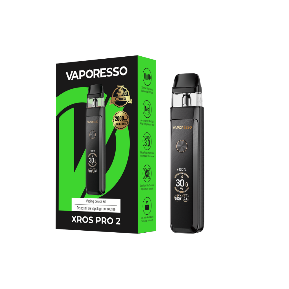 VAPORESSO XROS PRO 2 POD KIT [CRC] - GLITTERING BLACK