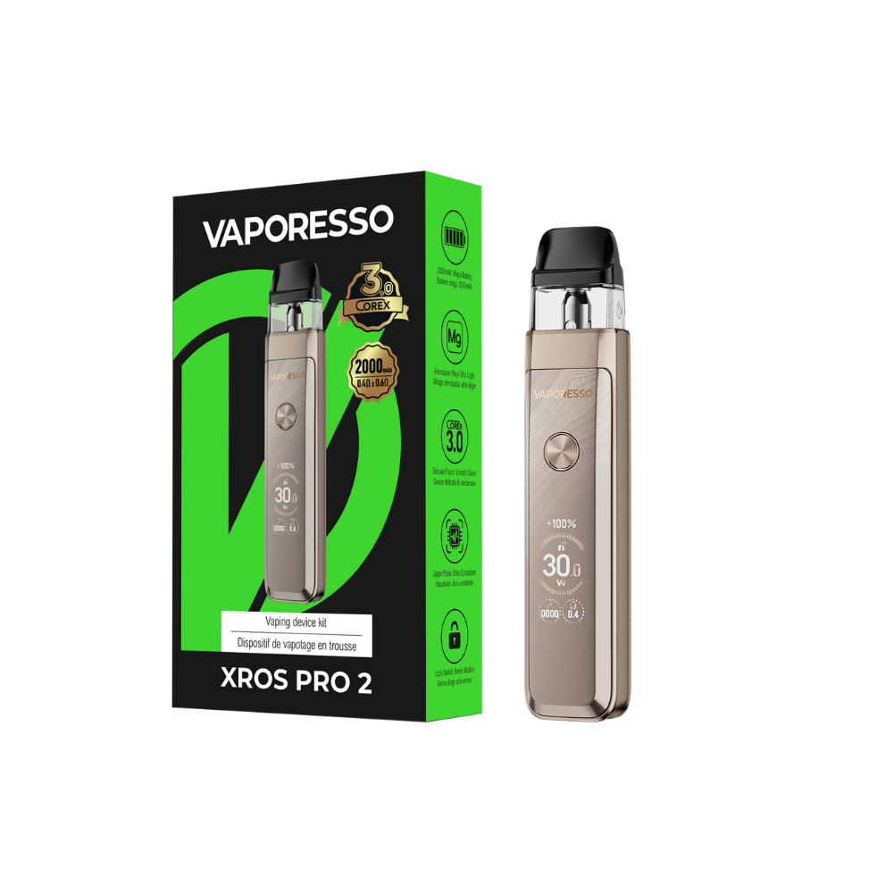 VAPORESSO XROS PRO 2 POD KIT [CRC] - GLITTERING GOLD