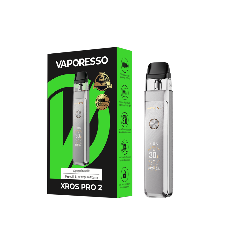 VAPORESSO XROS PRO 2 POD KIT [CRC] - GLITTERING SILVER
