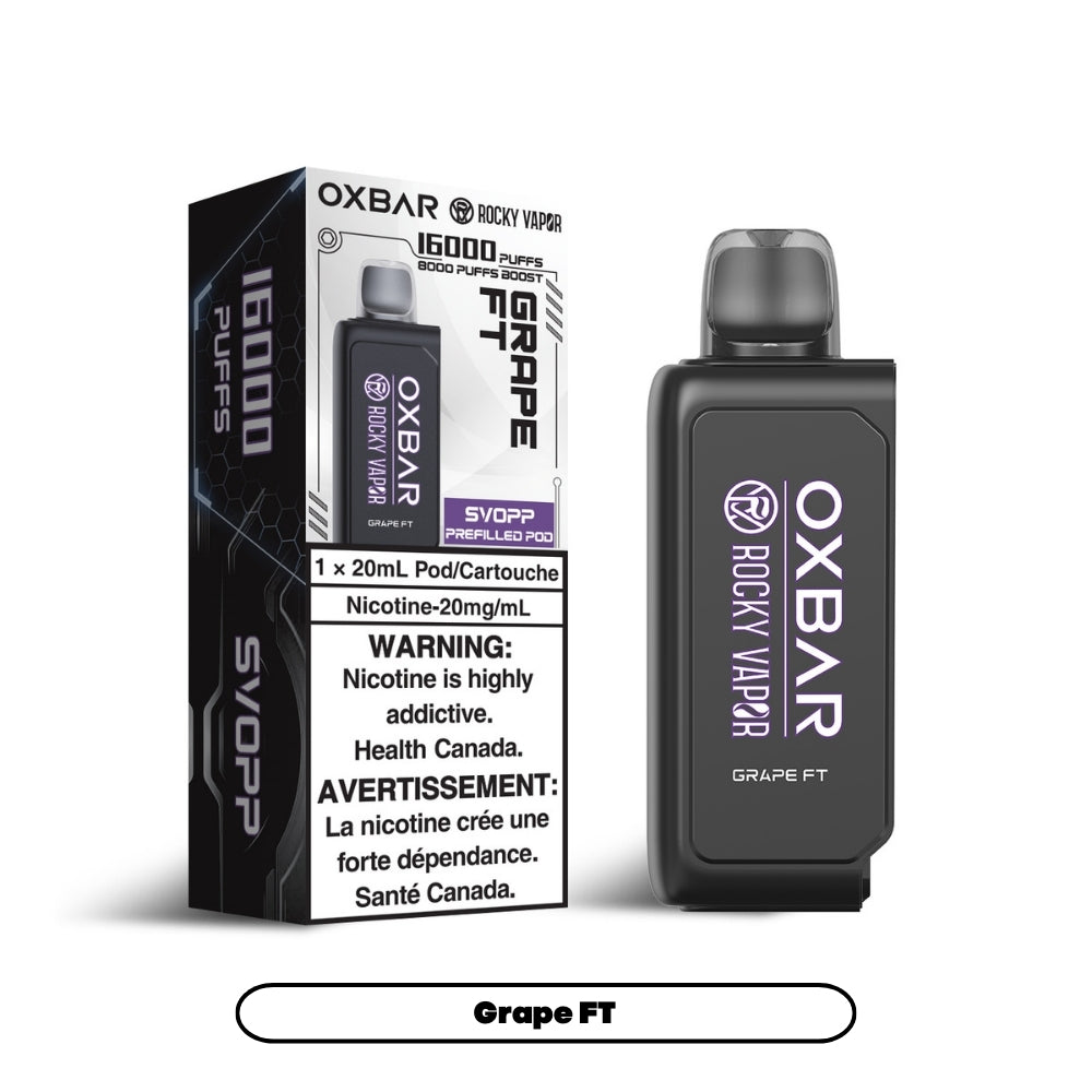 Svopp Rocky Vapor Oxbar [Prefilled Pods] - Grape FT (6pc/Carton) [Federal]