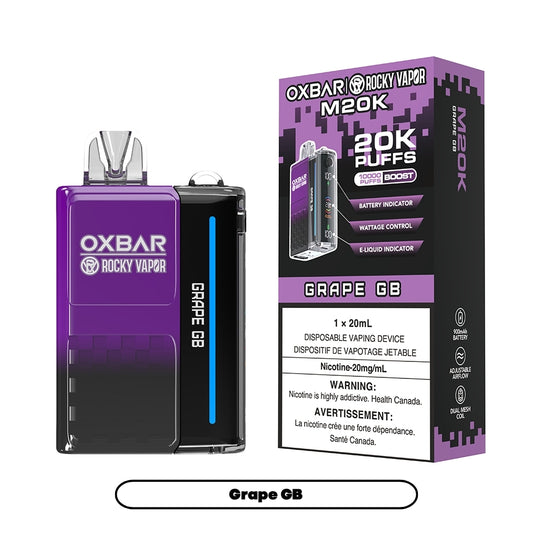 Rocky Vapor Oxbar M20K - Grape GB (5pc/Carton) [Federal]