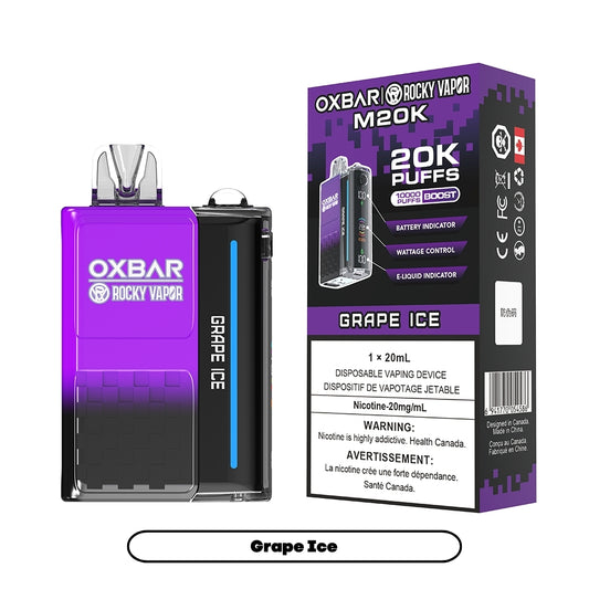 Rocky Vapor Oxbar M20K - Grape Ice (5pc/Carton) [Federal]