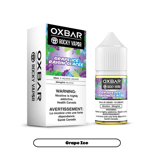 Rocky Vapor Oxbar E-liquids - Grape Ice [Federal]