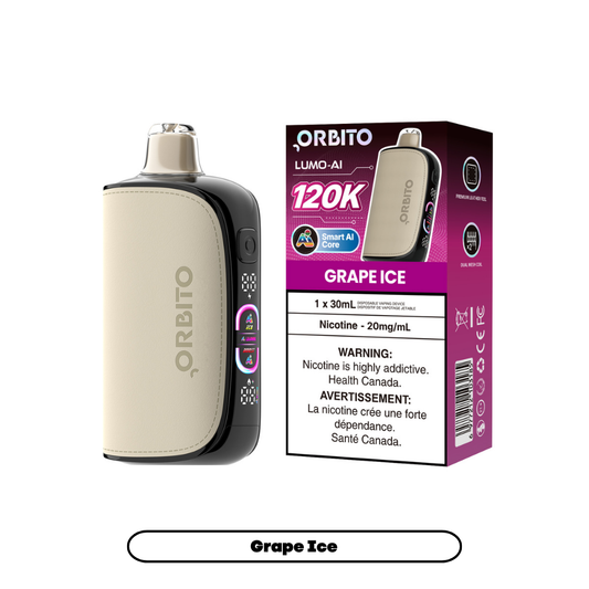 Orbito Lumo AI 120K (20mg) - Grape Ice (4pc/Carton) [Federal]