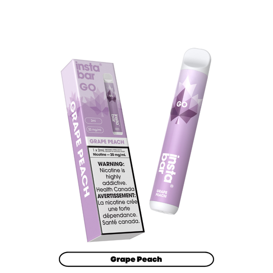 Insta Bar GO - Grape Peach (6pc/Carton) [Alberta]