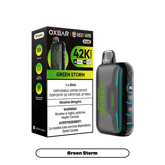 Rocky Vapor Oxbar G42K - Green Storm (4pc/Carton) [Federal]