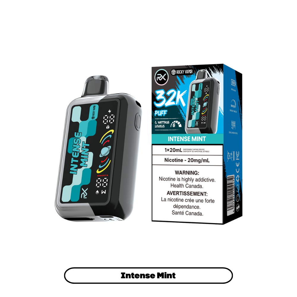 Rocky Vapor RX 32K - Intense Mint (4pc/Carton) [Manitoba]