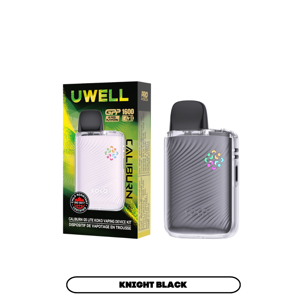 UWELL CALIBURN G5 LITE KOKO POD KIT [CRC] - KNIGHT BLACK