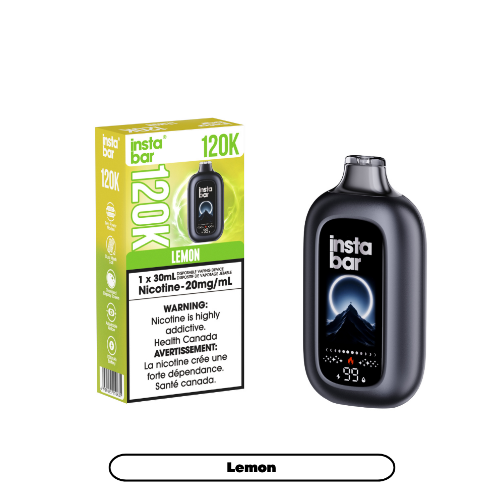 Insta Bar 120K - Lemon (4pc/Carton) [Alberta]