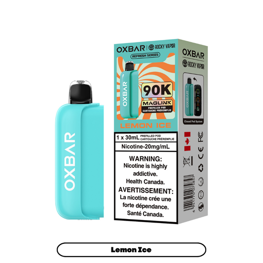 Rocky Vapor Oxbar Maglink - Refresh Series - Lemon Ice (4pc/Carton) [Alberta] {Prefilled Pods}