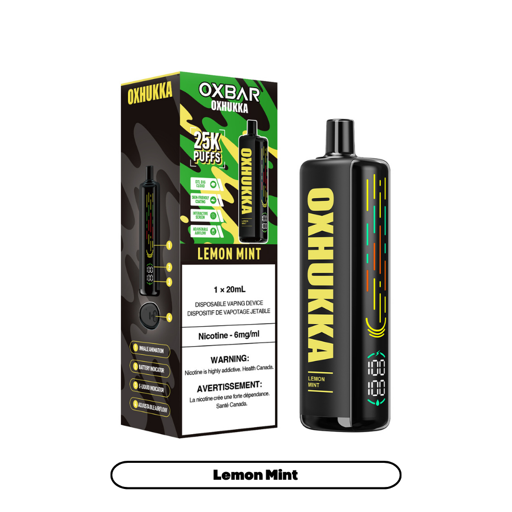 Oxbar Oxhukka- Lemon Mint (4pc/Carton) [Ontario]