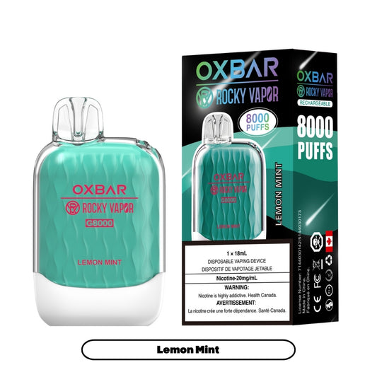 Rocky Vapor Oxbar G-8000 - Lemon Mint (5pc/Carton) [Federal]