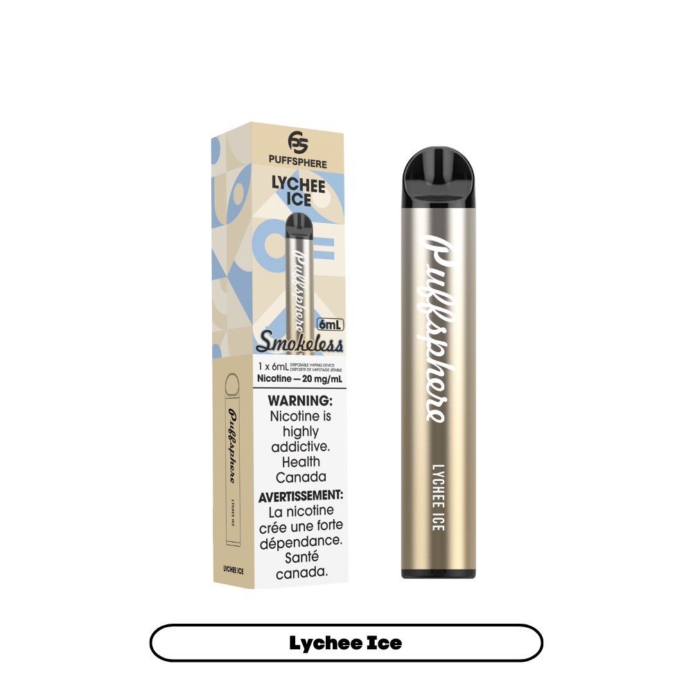 Puffsphere Smokeless - Lychee Ice (6pc/Carton) [Ontario]
