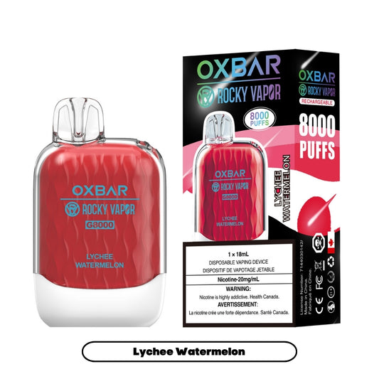 Rocky Vapor Oxbar G-8000 - Lychee Watermelon (5pc/Carton) [Federal]