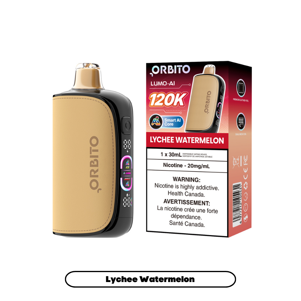 Orbito Lumo AI 120K (20mg) - Lychee Watermelon (4pc/Carton) [Ontario]