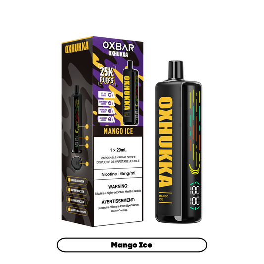 Oxbar Oxhukka- Mango Ice (4pc/Carton) [Federal]