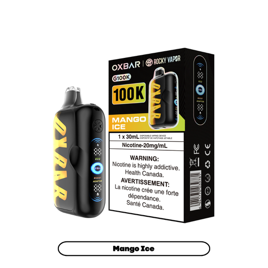 Rocky Vapor Oxbar G100K - Mango Ice (4pc/Carton) [Manitoba]