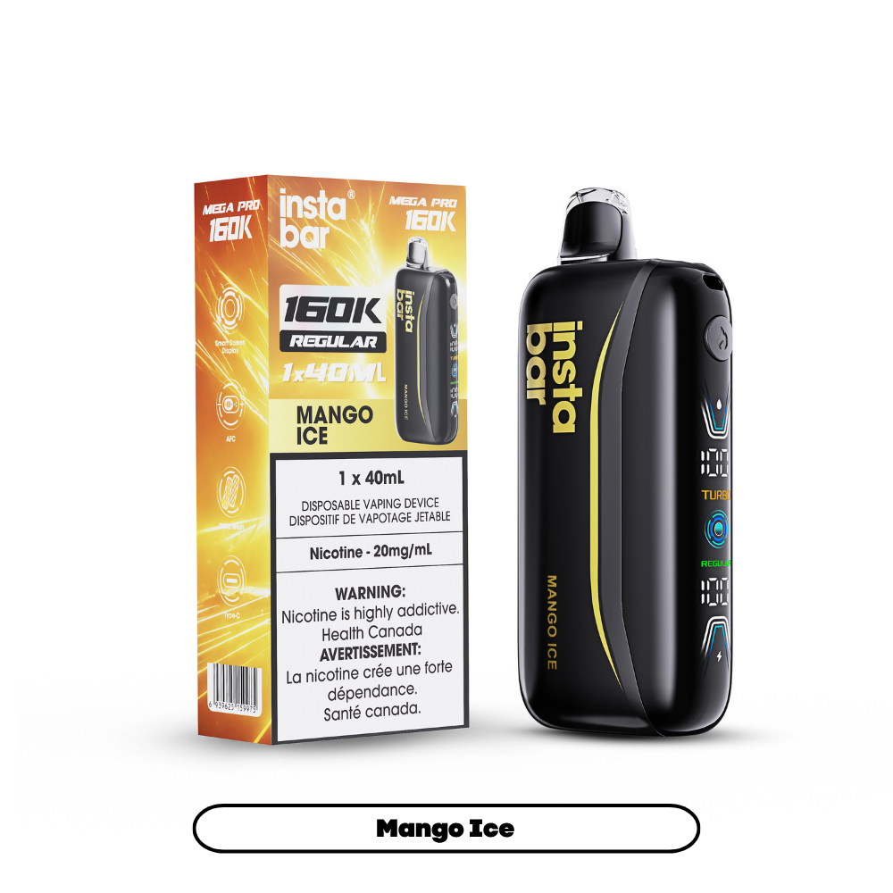 Insta Bar Mega Pro 160K - Mango Ice (4pc/Carton) [Ontario]