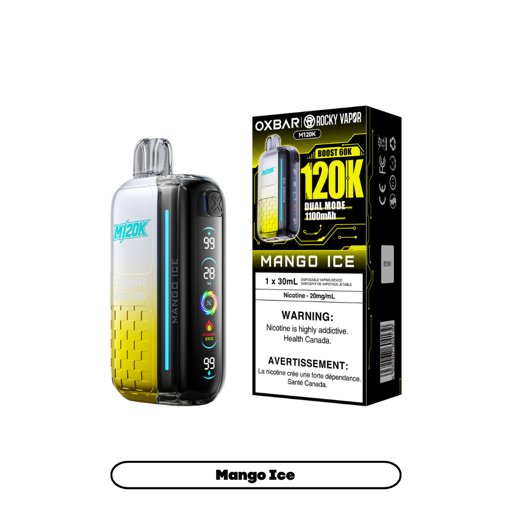 Rocky Vapor Oxbar M120K - Mango Ice (4pc/Carton) [Alberta]