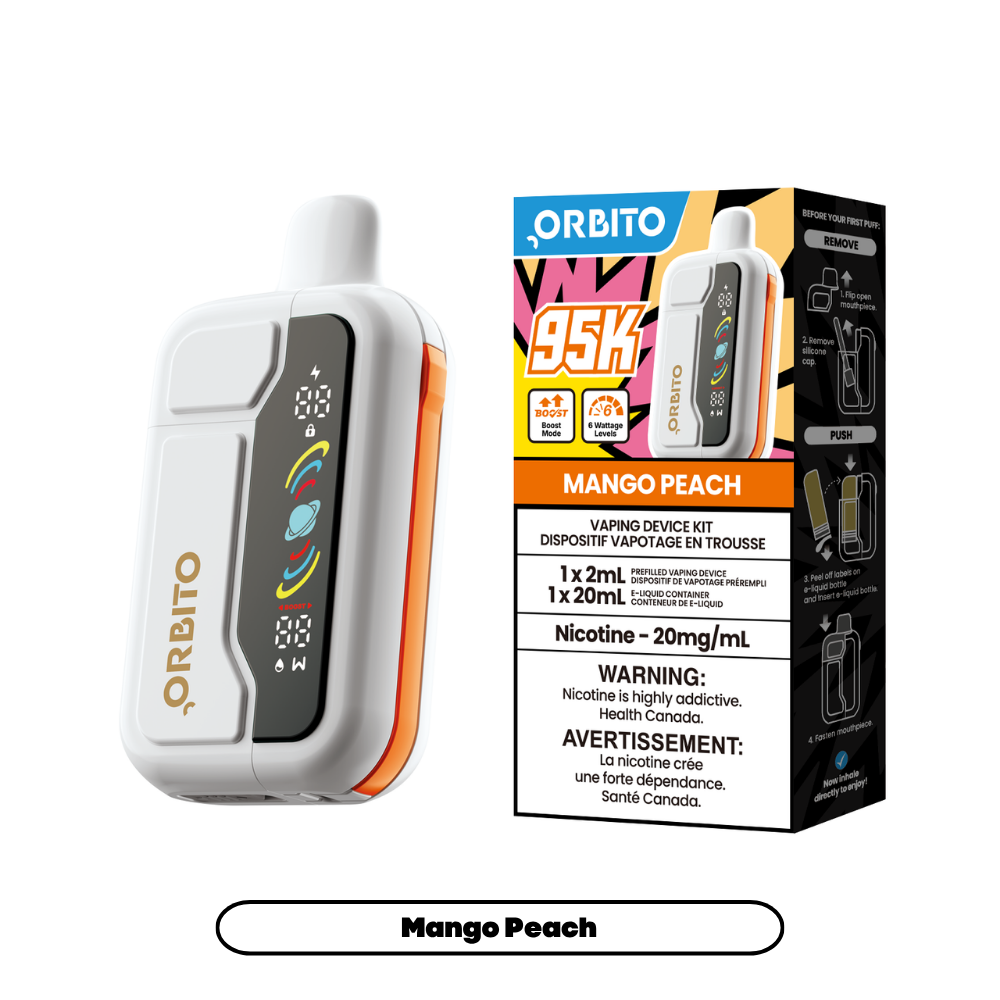 Orbito Sync 95K (2+20mL) - Mango Peach (5pc/Carton) [Federal]