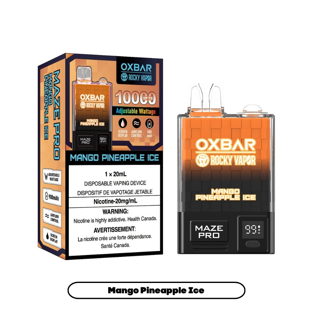 Rocky Vapor Oxbar Maze Pro - Mango Pineapple Ice (5pc/Carton) [Federal]