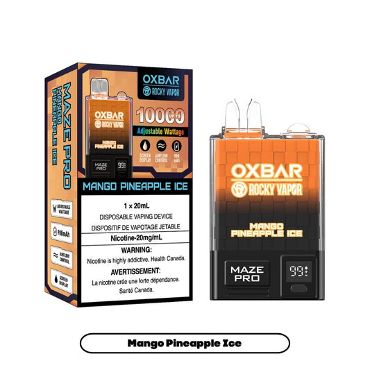 Rocky Vapor Oxbar Maze Pro - Mango Pineapple Ice (5pc/Carton) [Federal]