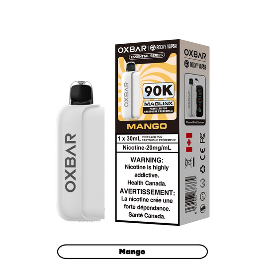 Rocky Vapor Oxbar Maglink - Essential Series - Mango (4pc/Carton) [Federal] {Prefilled Pods}