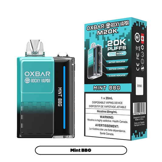 Rocky Vapor Oxbar M20K - Mint BBG (5pc/Carton) [Federal]