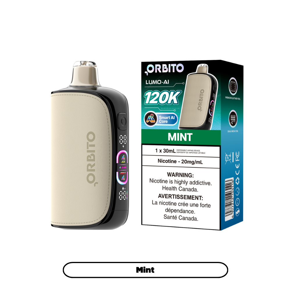 Orbito Lumo AI 120K (20mg) - Mint (4pc/Carton) [Federal]