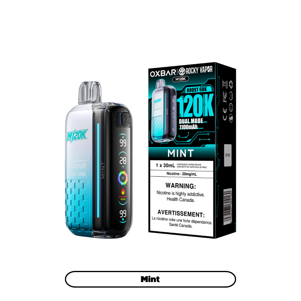 Rocky Vapor Oxbar M120K - Mint (4pc/Carton) [Alberta]