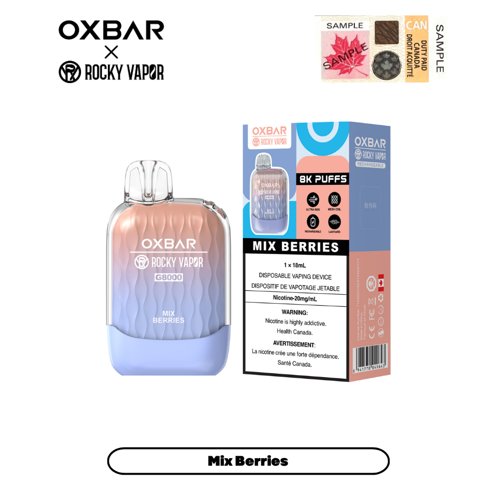 Buy Wholesale Rocky Vapor OXBAR G8000 Disposable Vape