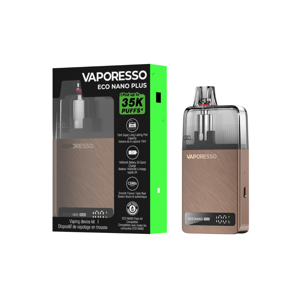 VAPORESSO ECO NANO PLUS POD KIT [CRC] - MOCHA BROWN