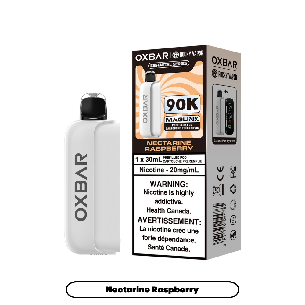 Rocky Vapor Oxbar Maglink - Essential Series - Nectarine Raspberry (4pc/Carton) [Alberta] {Prefilled Pods}