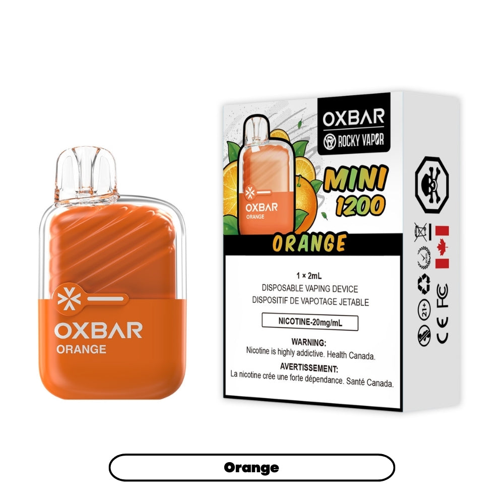 Rocky Vapor Oxbar Mini 1200 - Orange (5pc/Carton) [Federal]