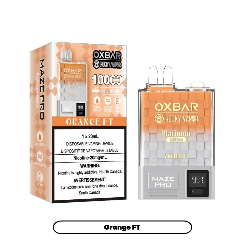 Rocky Vapor Oxbar Maze Pro - Orange FT (5pc/Carton) [Federal]