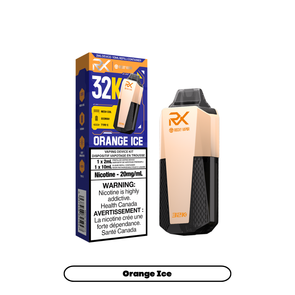 Rocky Vapor RX (2+10mL) 32K - Orange Ice (5pc/Carton) [Federal]
